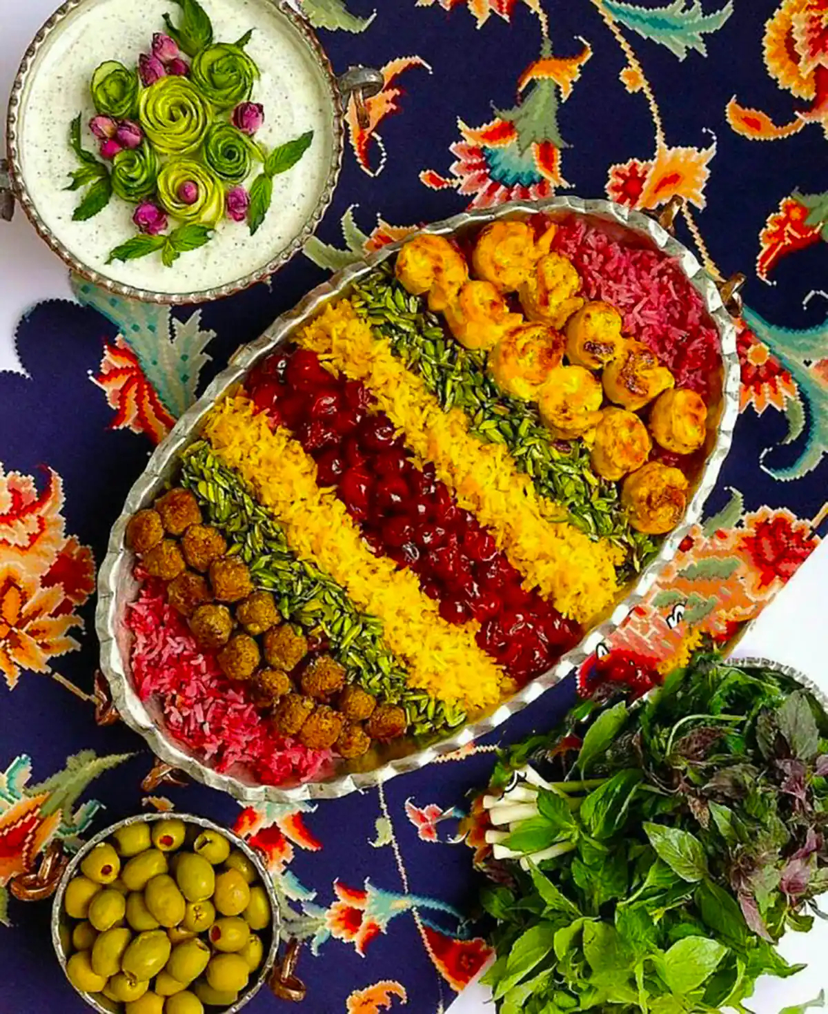 دیزاین آلبالو پلو مجلسی