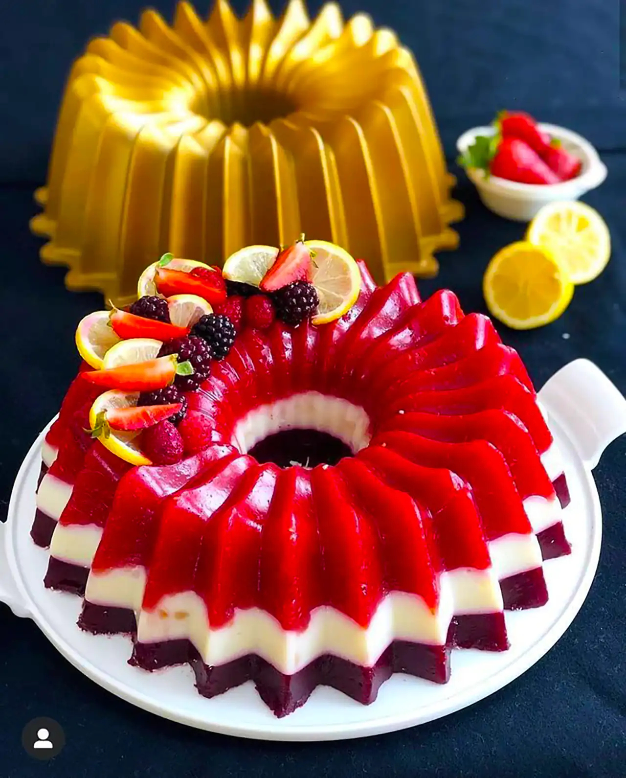 دسر ژله ای پاییزی جذاب