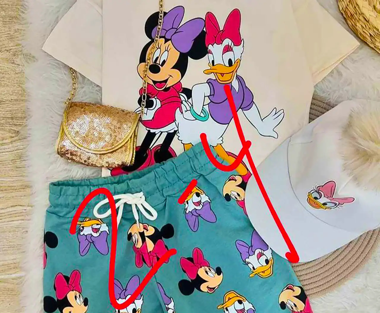 پیراهن شلوار میکی موس