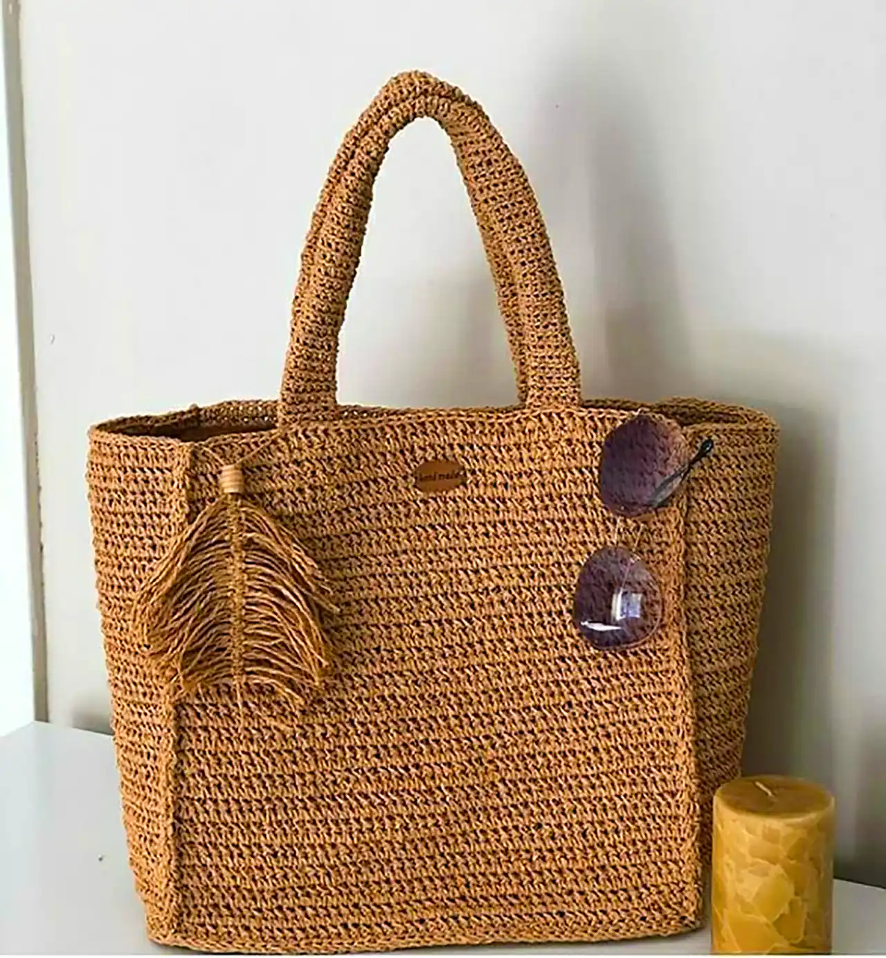 کیف بافتنی شیک نسکافه ای