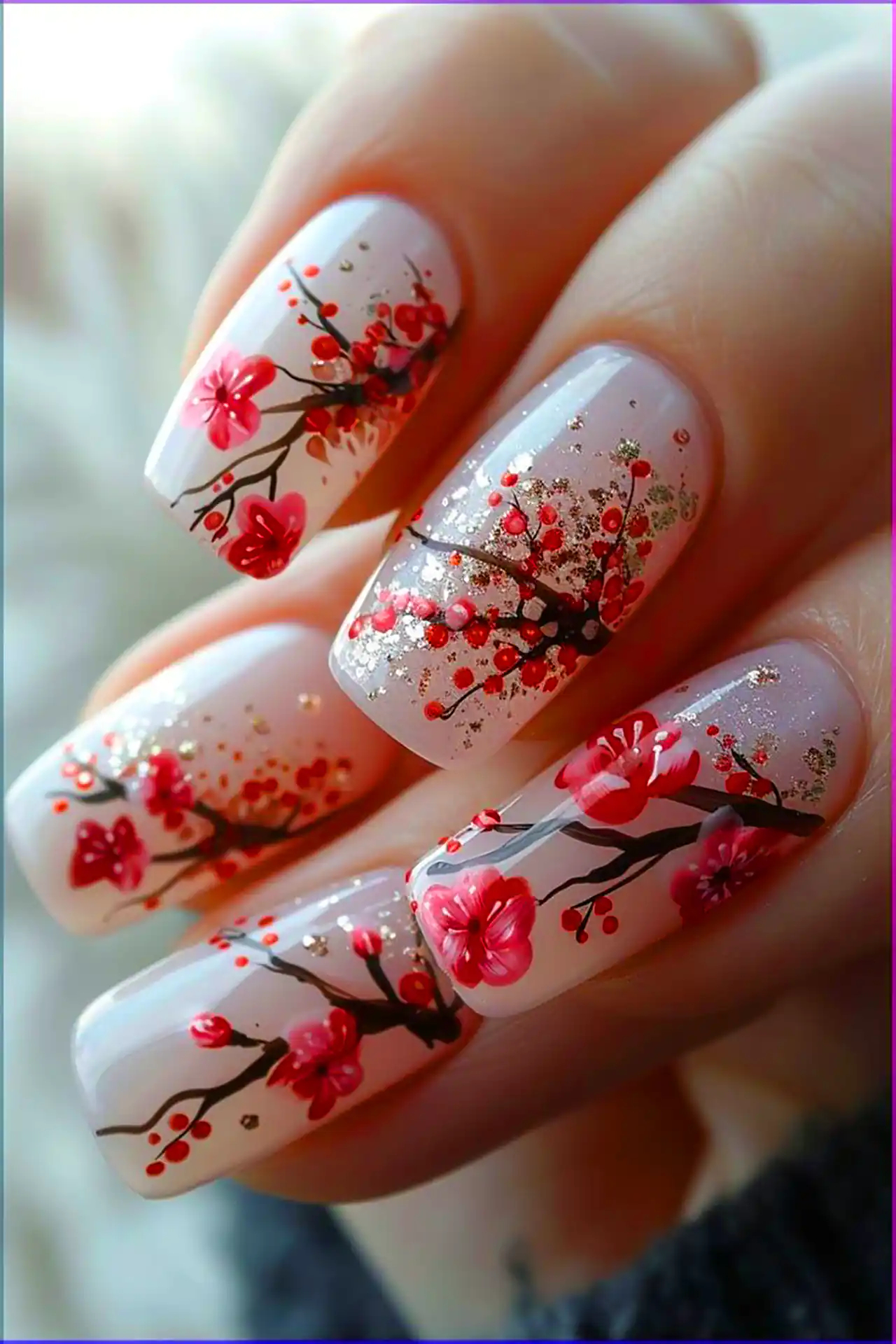 طرح ناخن گلگلی زیبا