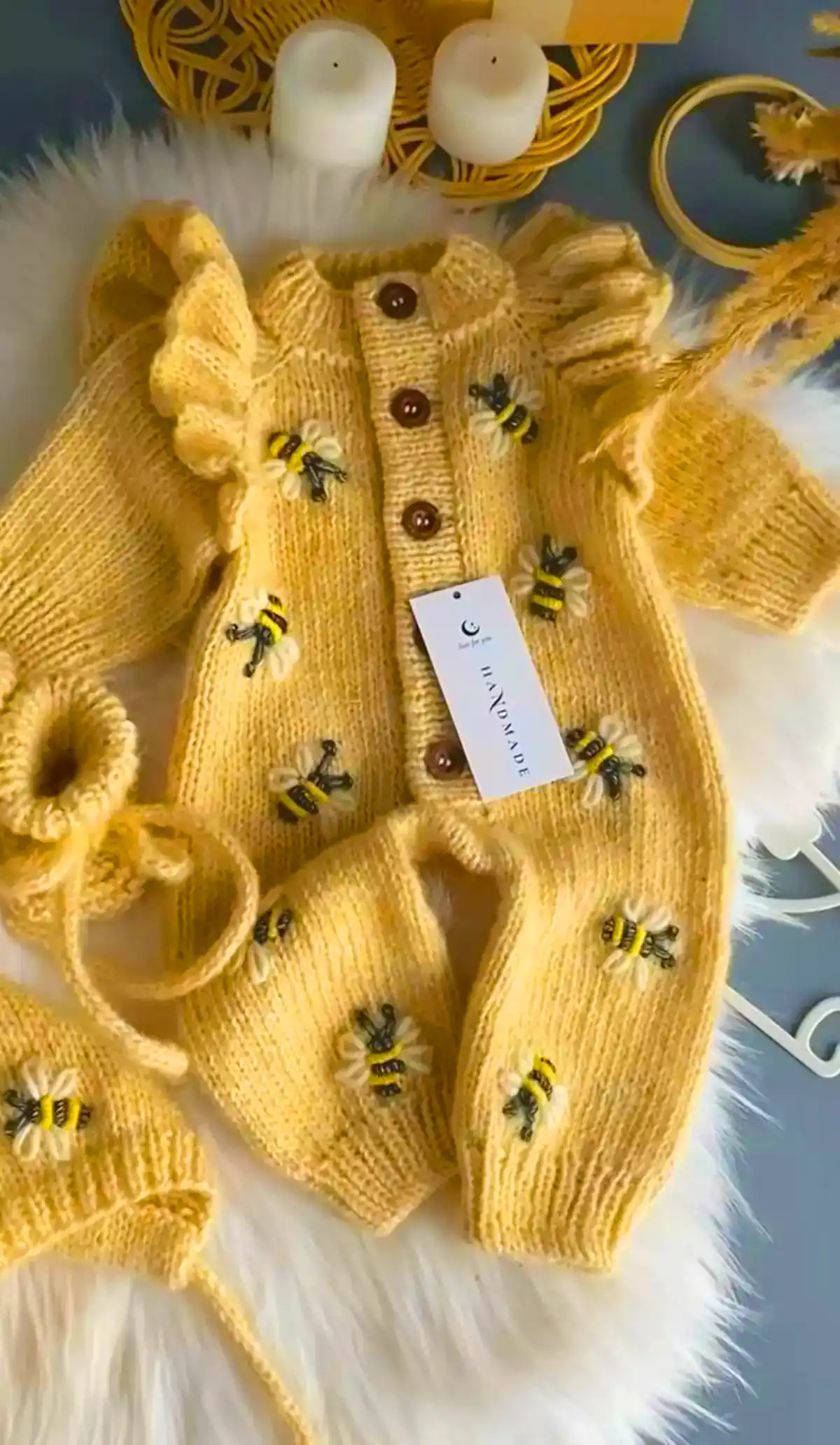 ست بافتنی بچه گانه