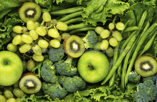 سبزیجات و میوه های سبز