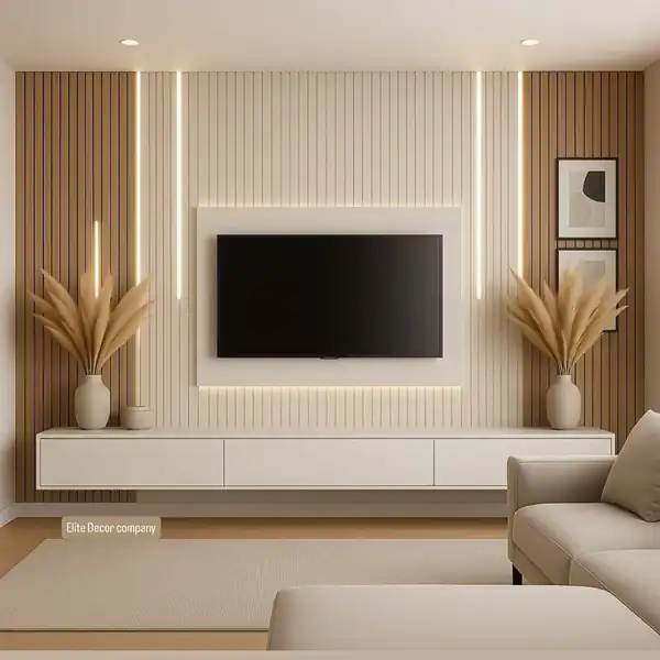 مدل میز تلویزیون چوبی ساده شیک