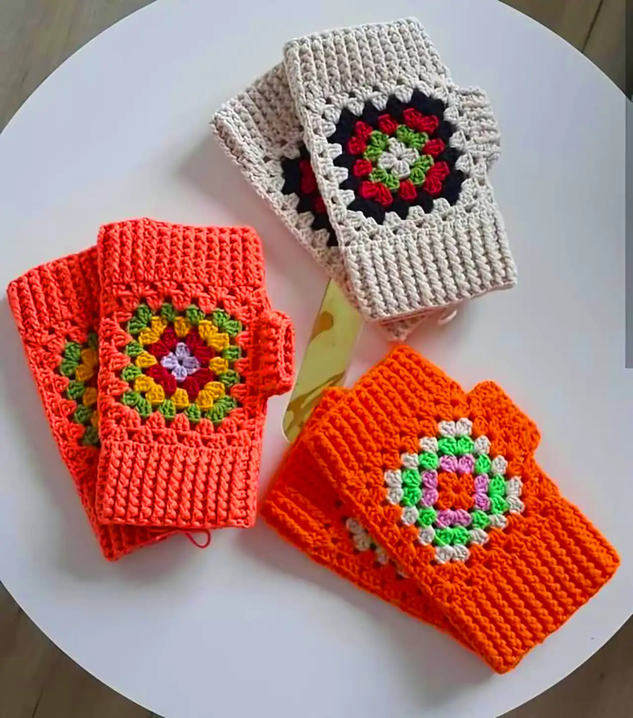 دستکش بافتنی شیک 
