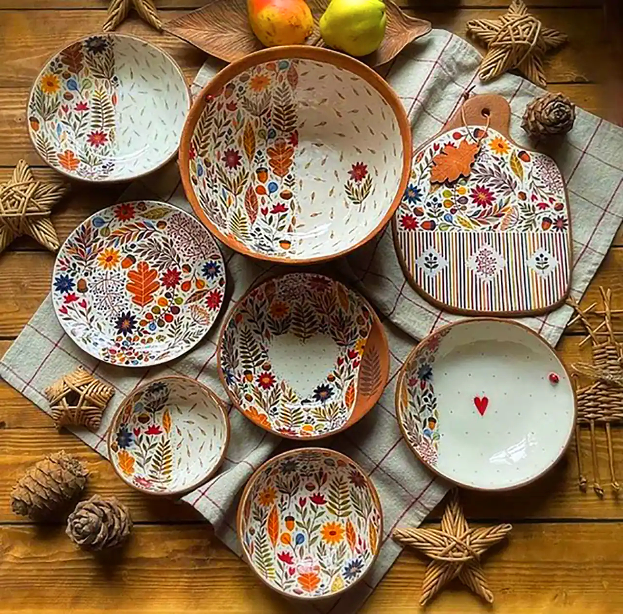 ظروف سفالی پینترستی