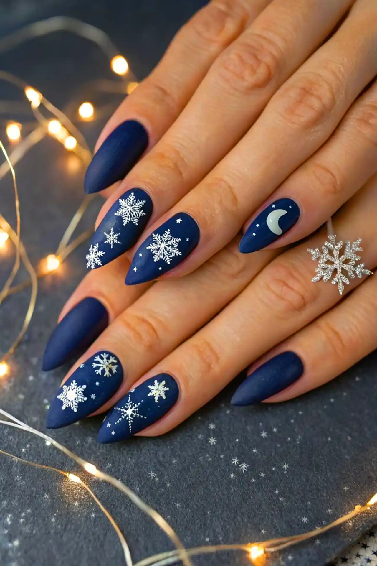 مدل ناخن با طرح زمستونی