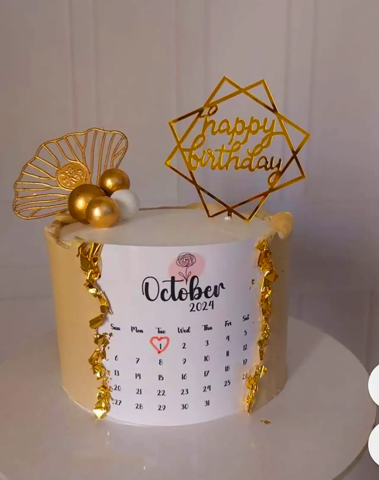 کیک تولد تقویم دار