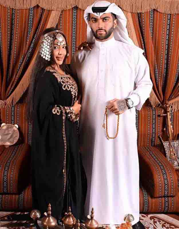 پویان و نیلی در لباس عرب