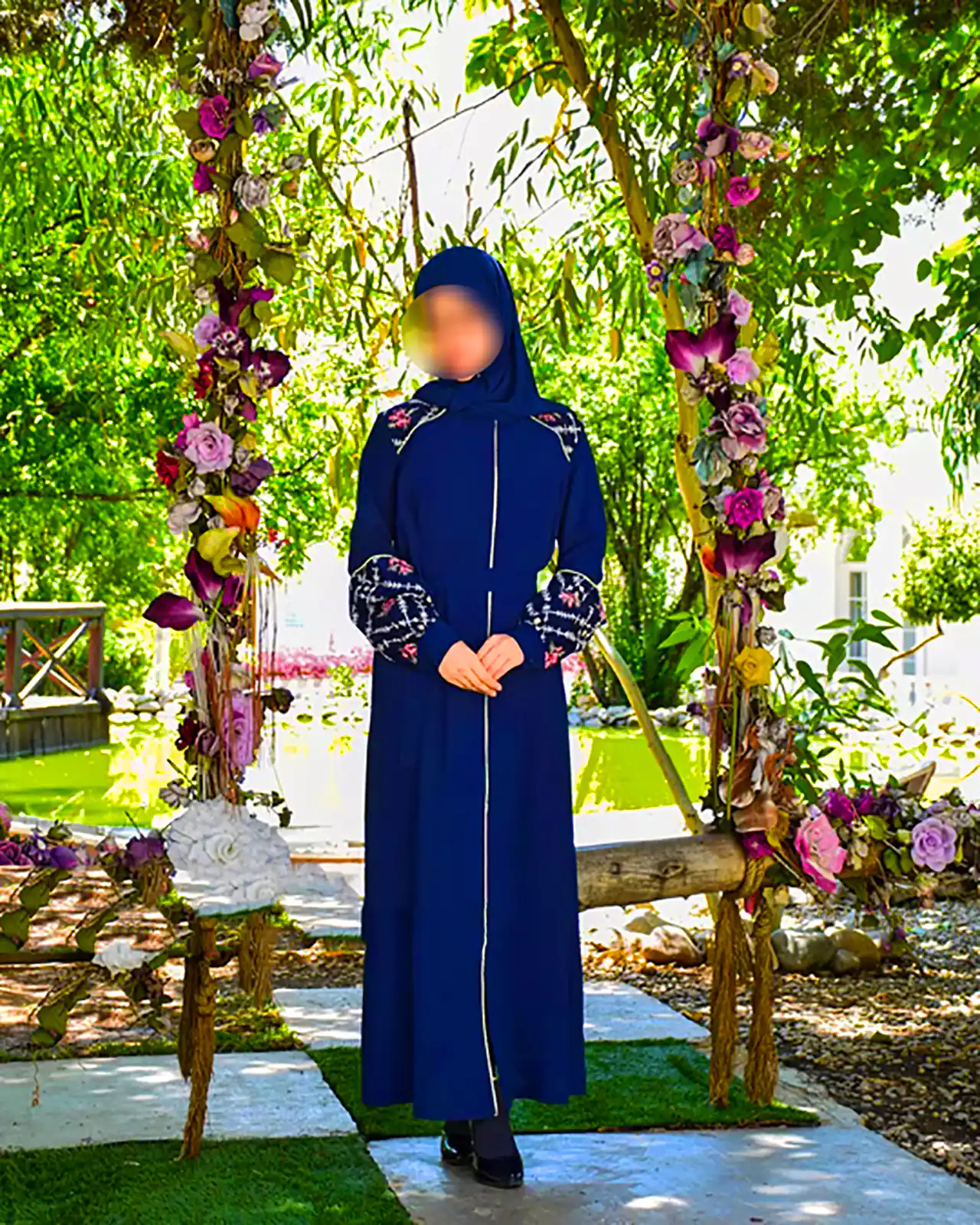 مانتو حجاب با پارچه کرپ