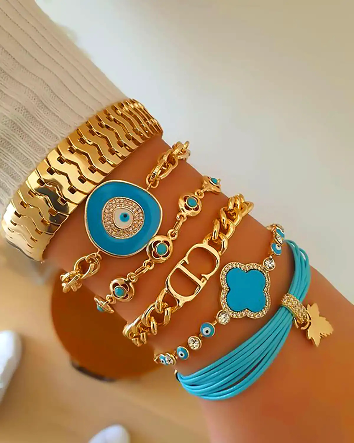 دستبند ست چندتایی طلا 