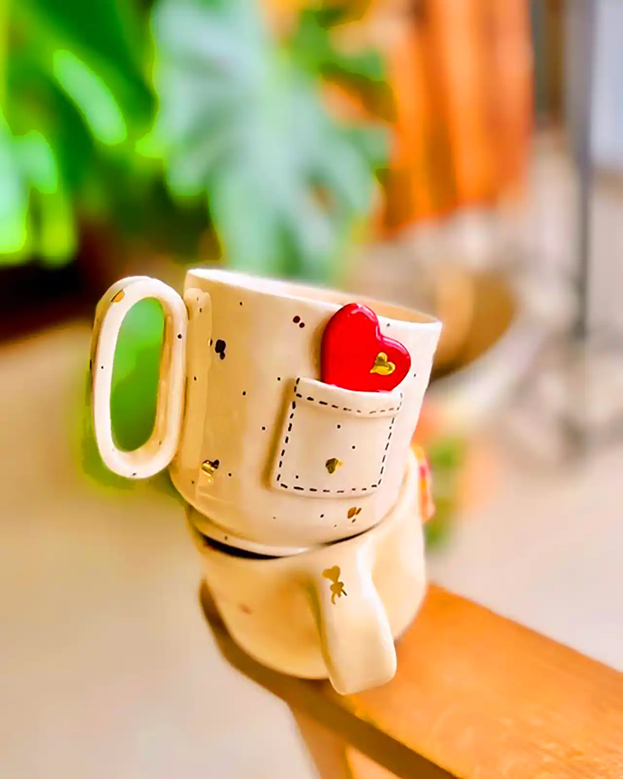 فنجون سفالی شیک 