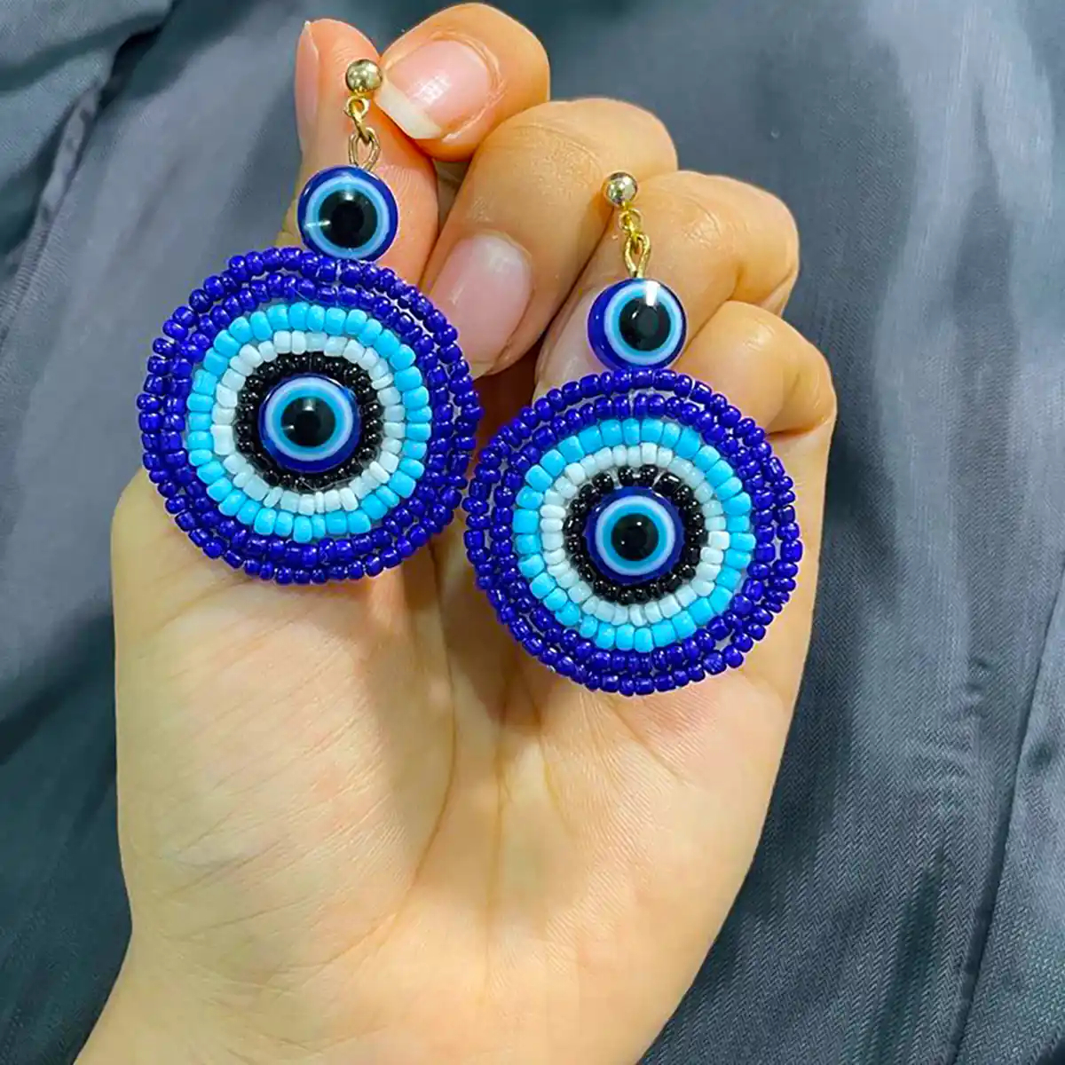 گوشواره چشم نظر دستساز
