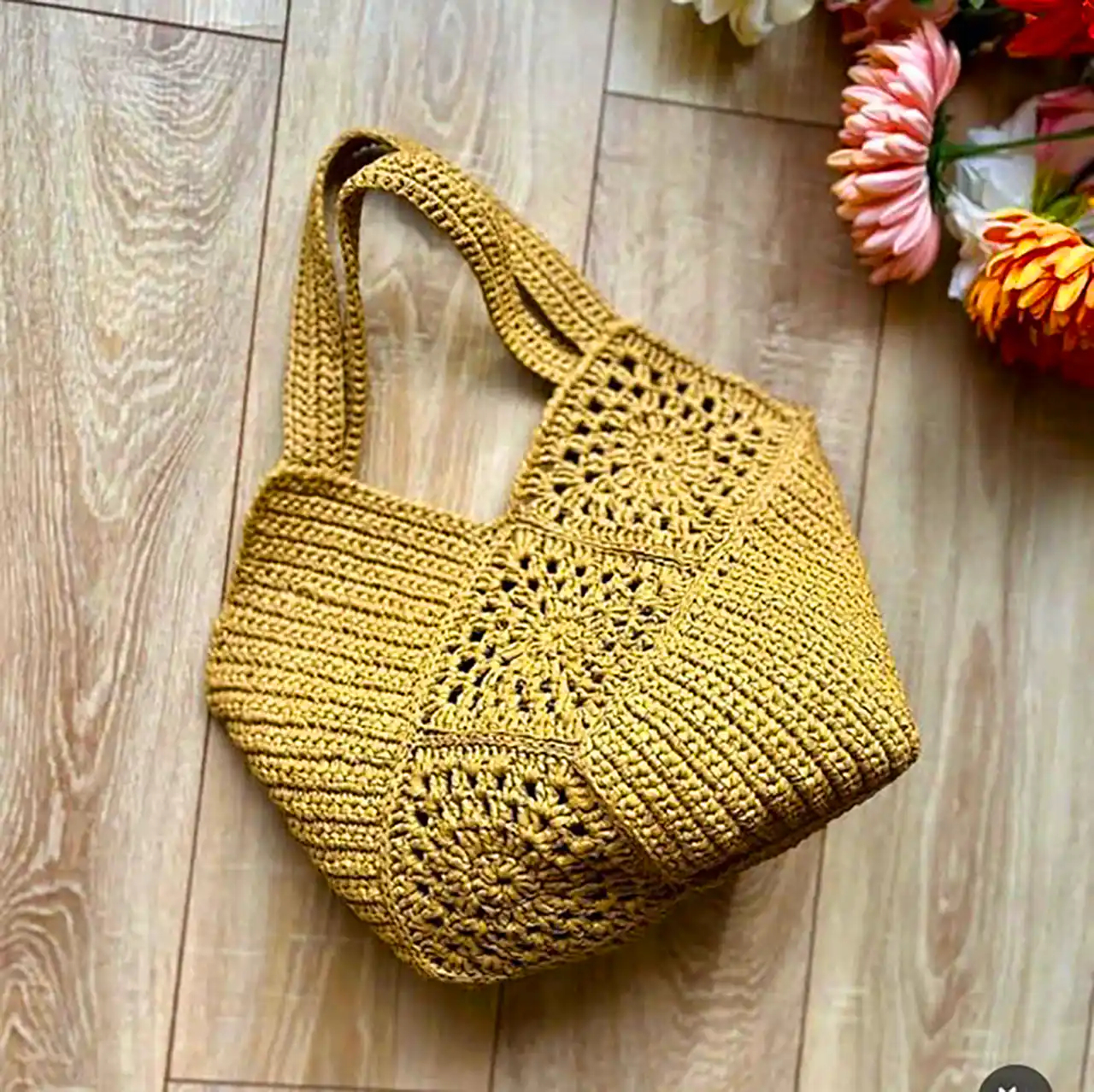 کیف بافتنی شیک نسکافه ای