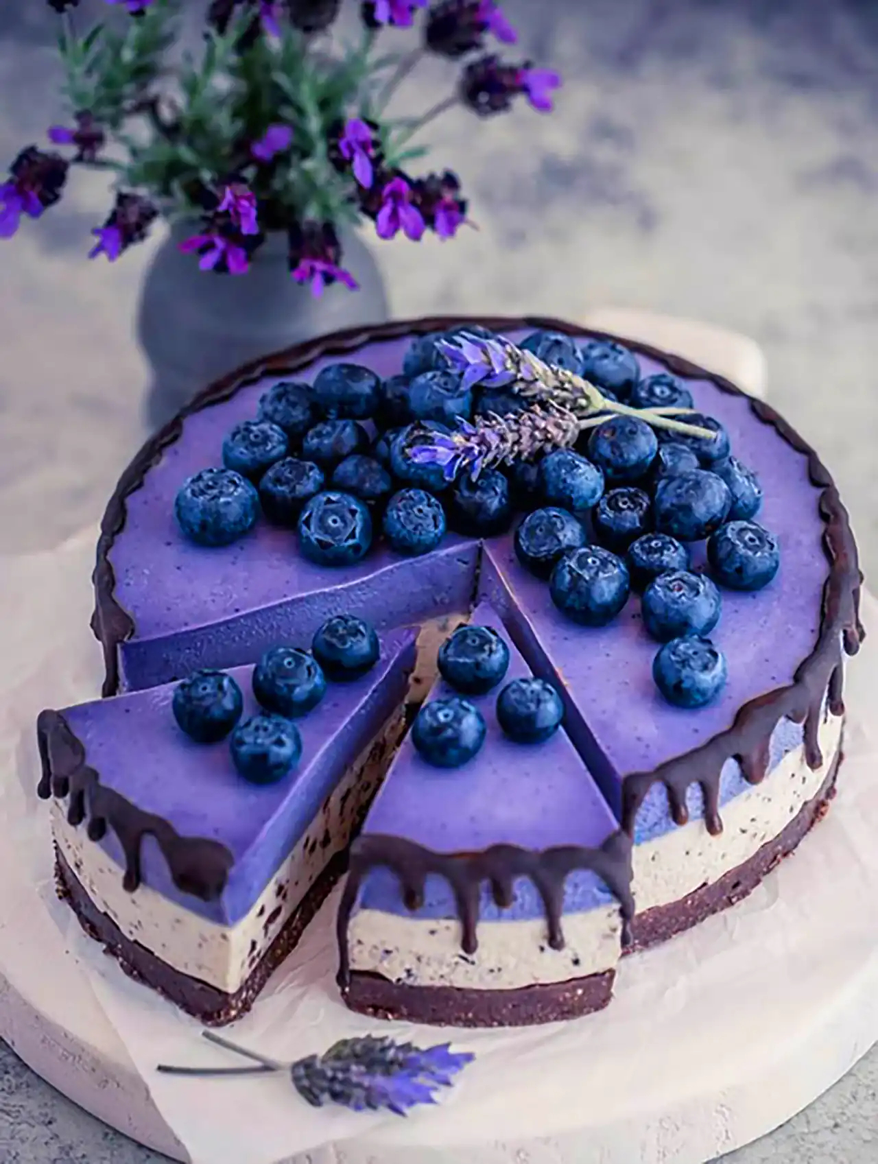 دسر با دیزاین بلوبری