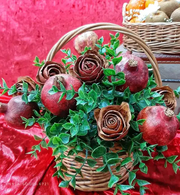 تزیین انار شب یلدا