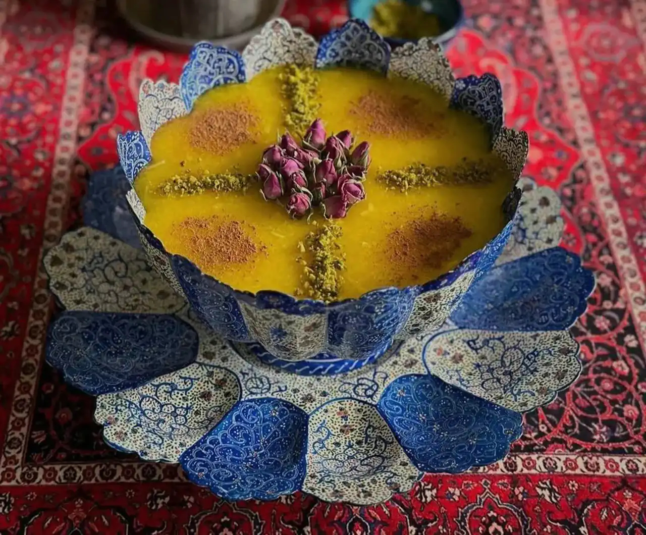 تزیین شله زرد برای ایام فاطمیه + بهترین ایده ها برای تزیین شله زرد برای ایام فاطمیه