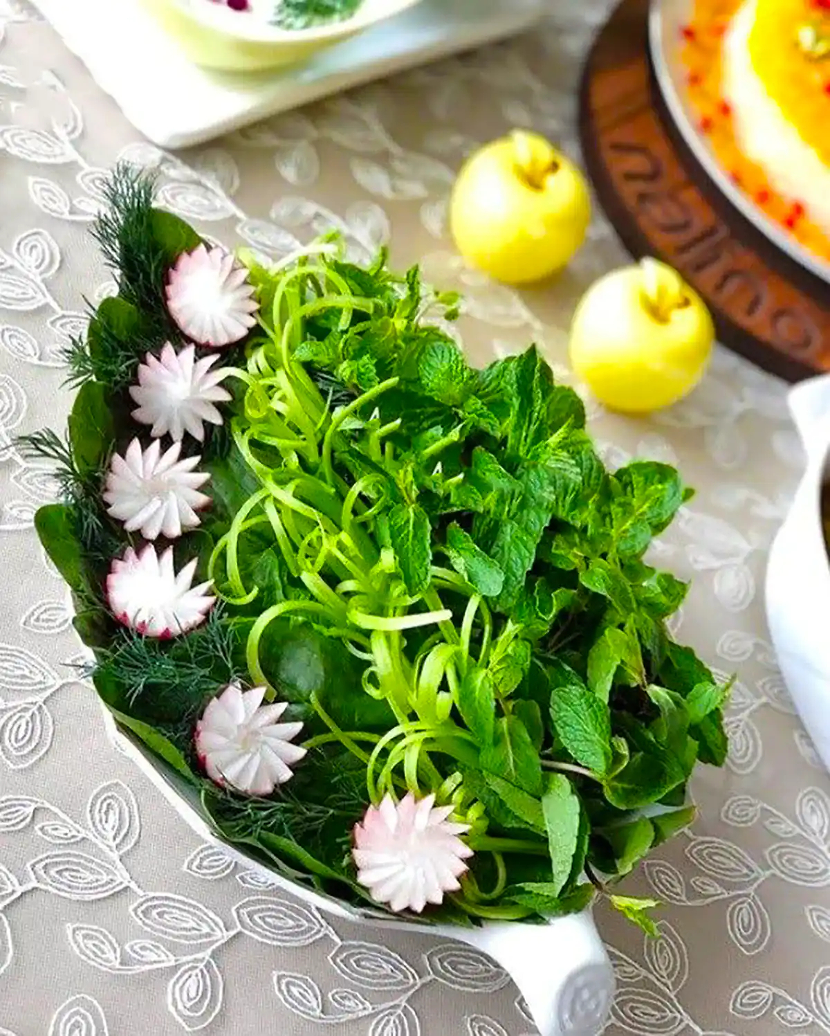 تزیین سبزی خوردن