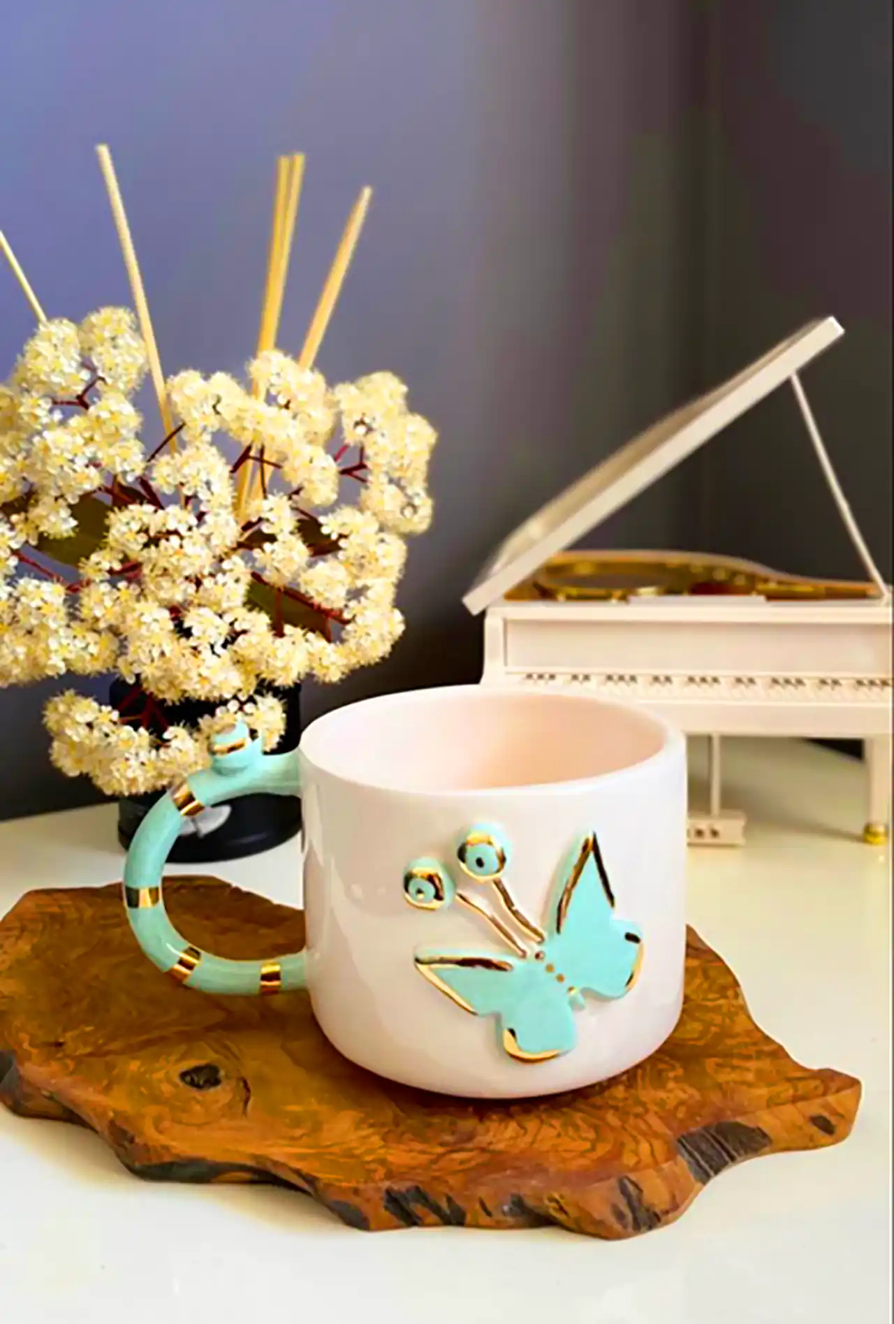 فنجون سفالی شیک 