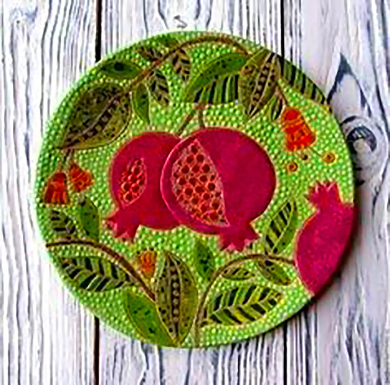 بشقاب دکوراتیو دستساز