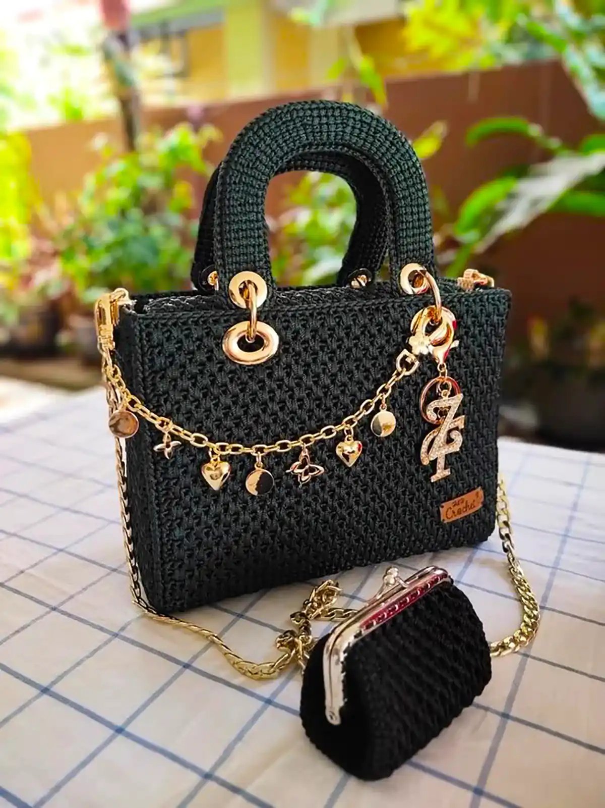 کیف زنانه دست بافت شیک