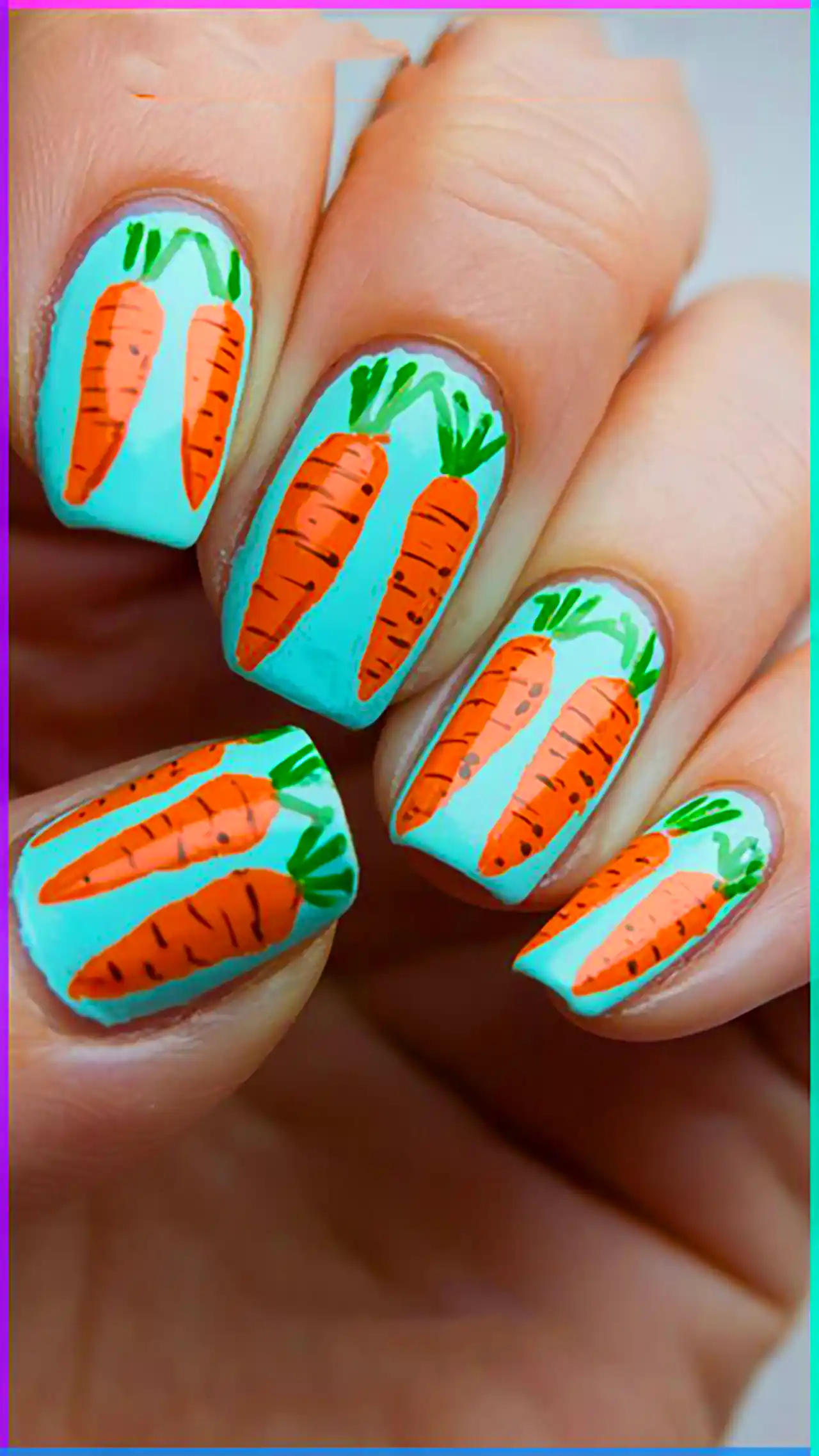 دیزاین ناخن خرگوشی بانمک