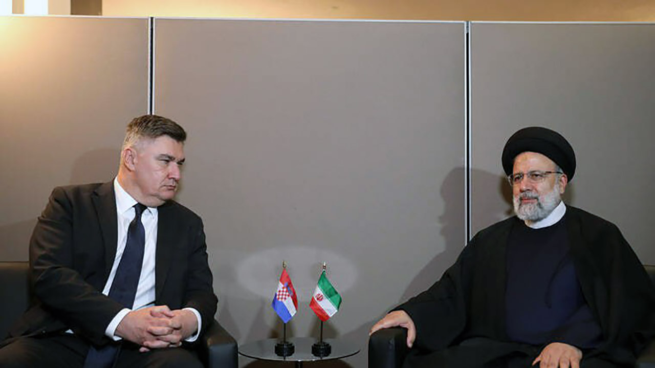 دیدار آیت الله سیدابراهیم رئیسی، با  زوران میلانوویچ رئیس‌جمهوری کرواسی 