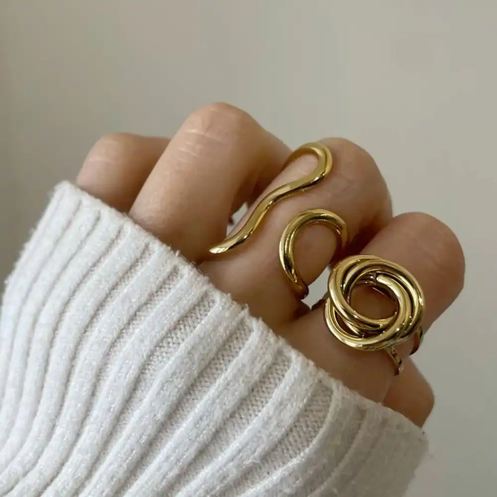 انگشتر طلا زنانه بزرگ