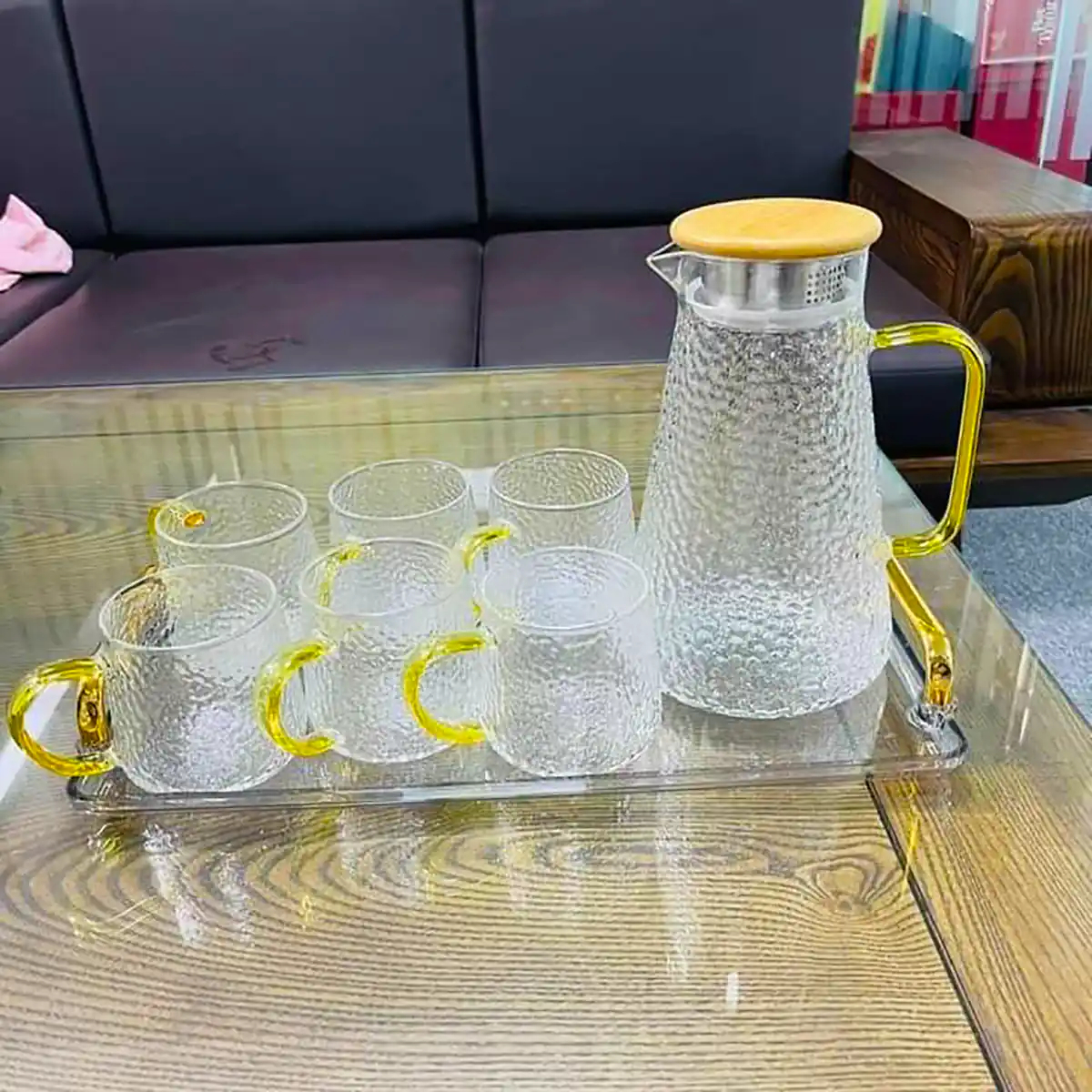 پارچ و لیوان شیشه ای لوکس