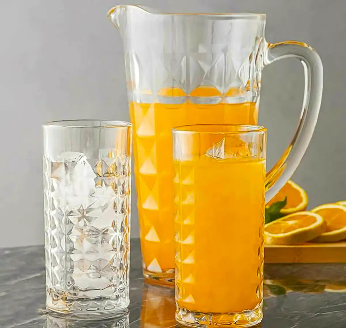 پارچ و لیوان شیشه ای لوکس