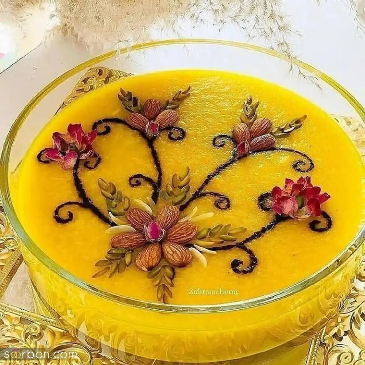 تزیین شله زرد برای ایام فاطمیه + بهترین ایده ها برای تزیین شله زرد برای ایام فاطمیه