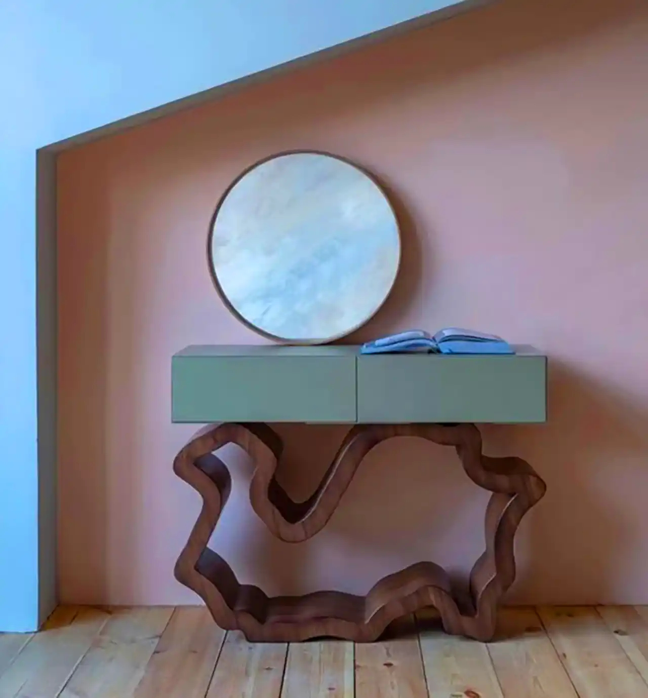 کنسول چوبی مدرن