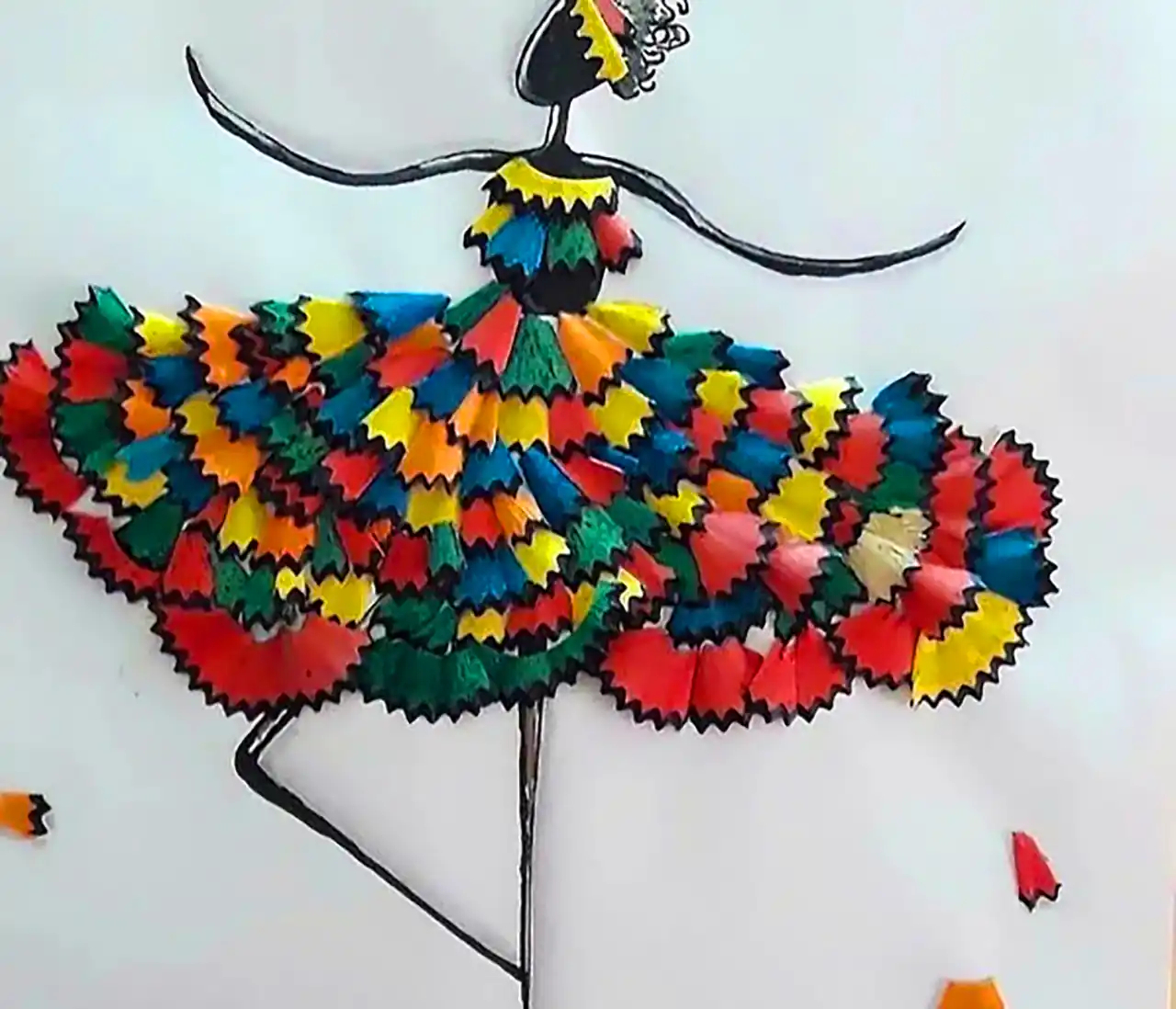 خلاقیت با تراشه های مداد