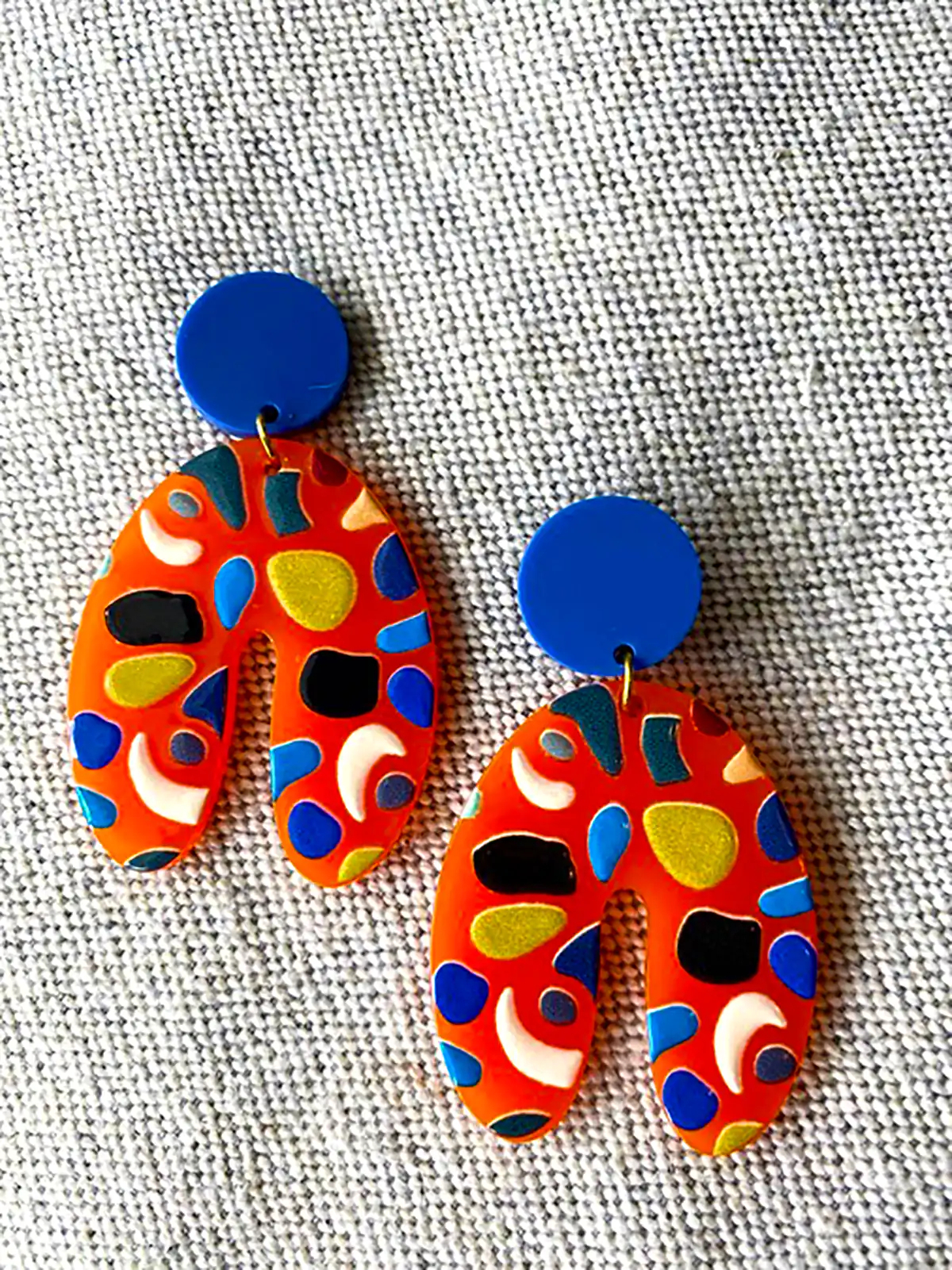 گوشواره رنگی رنگی فانتزی