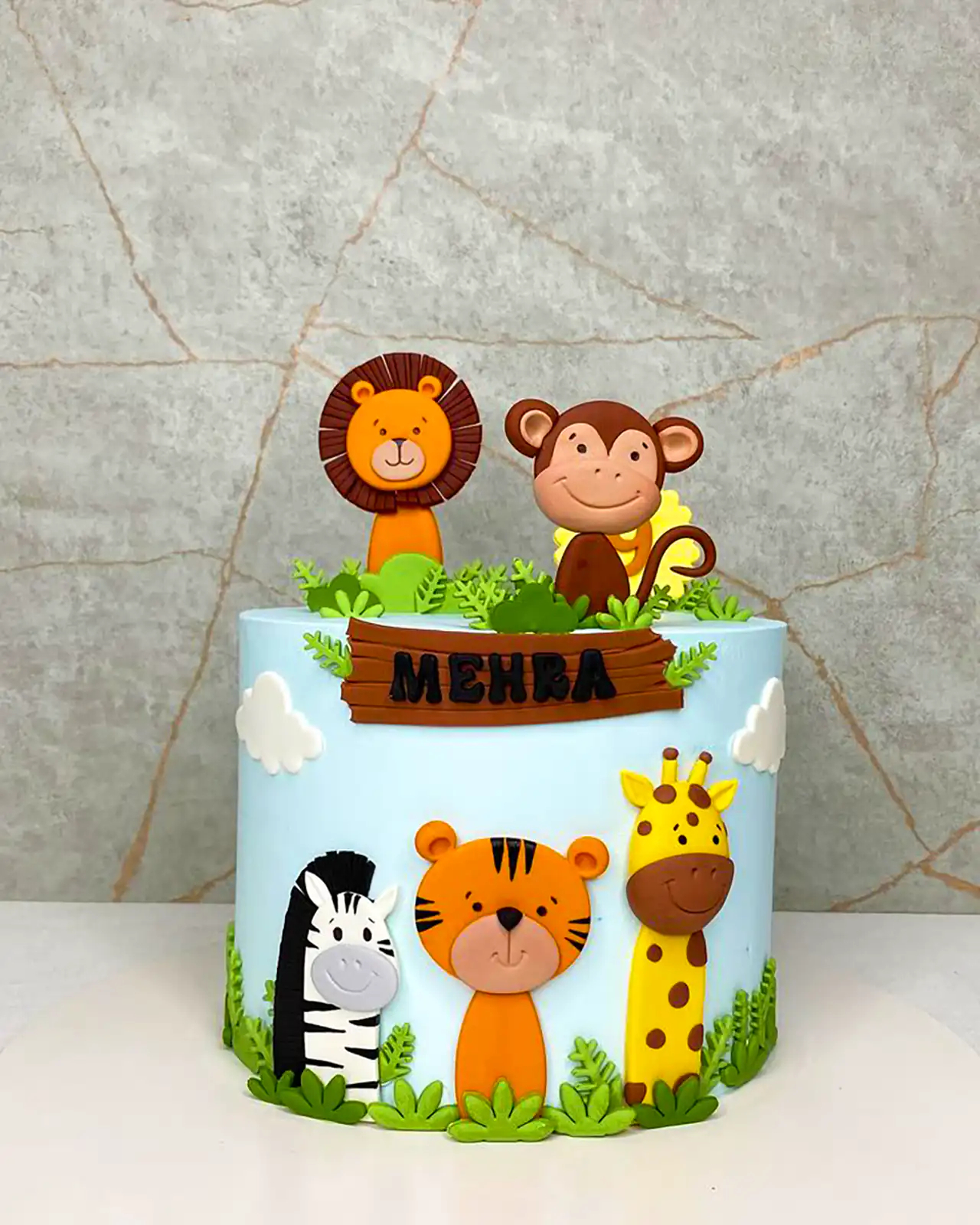 کیک تولد فانتزی حیوانات