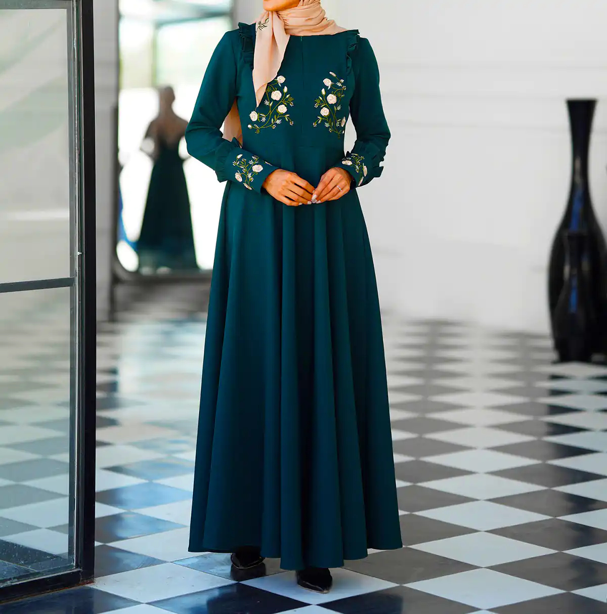 مانتو محجبه تابستانی نخی