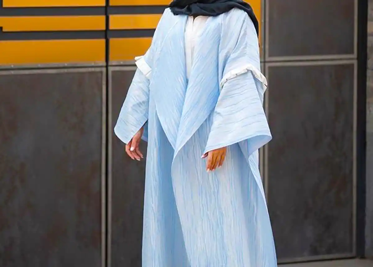 مدل مانتو آبی پاستیلی
