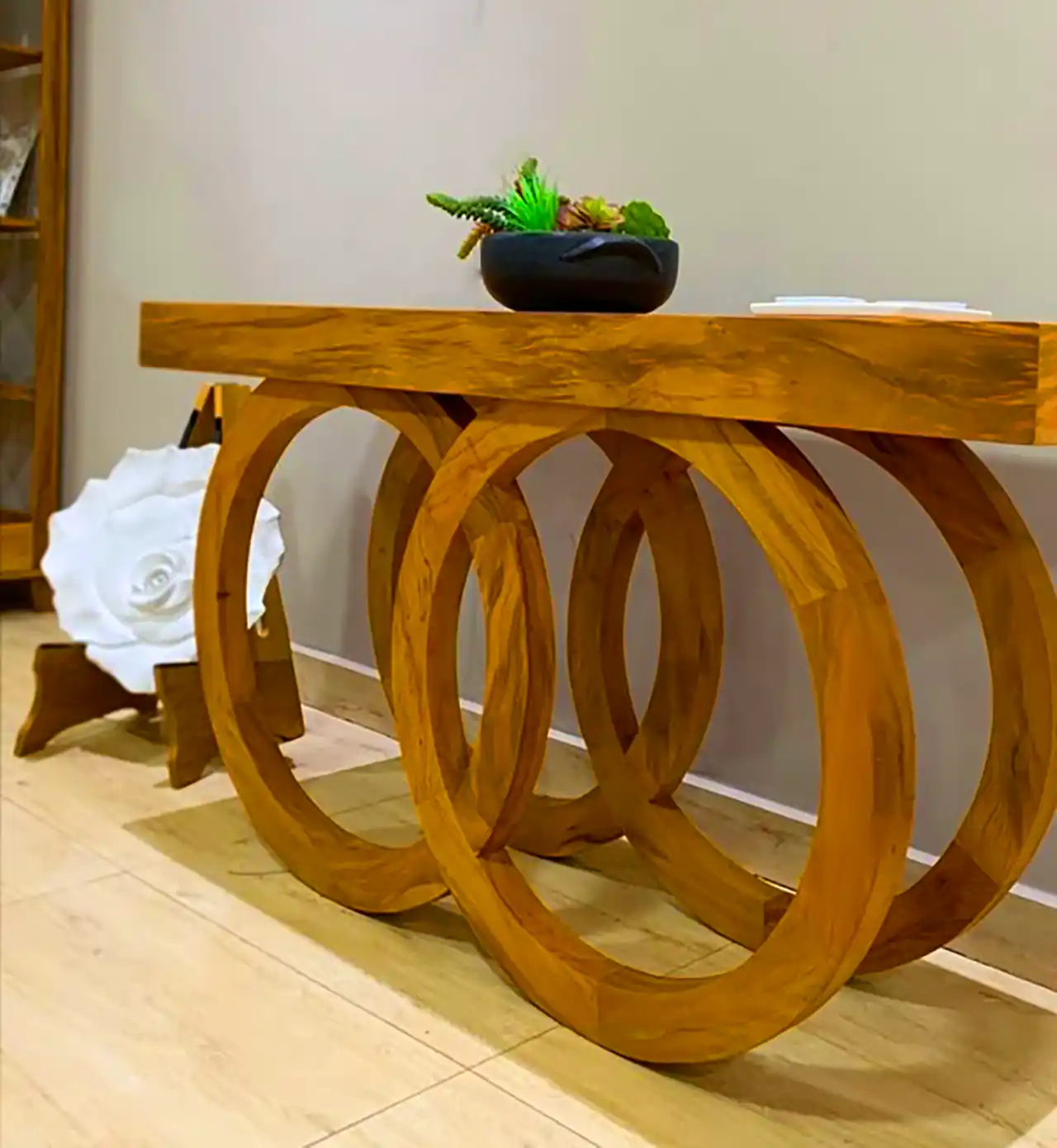 کنسول چوبی مدرن