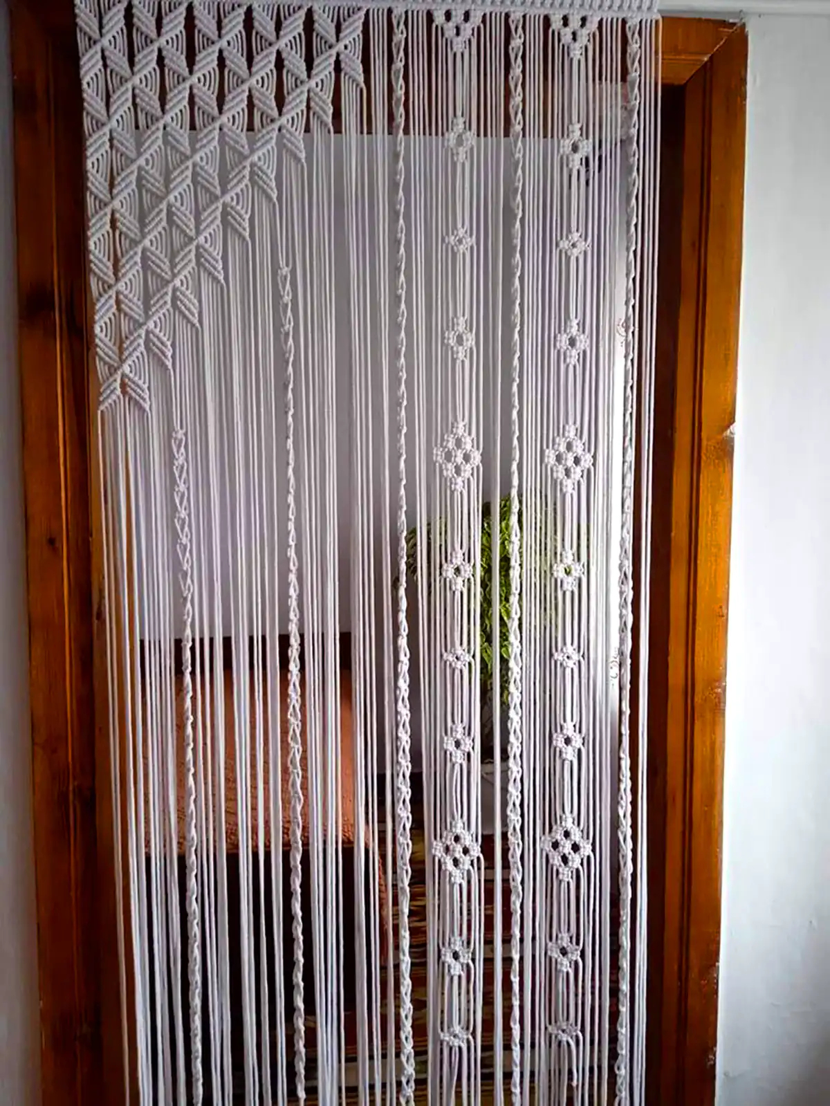 مدل پرده مکرومه برای پذیرایی