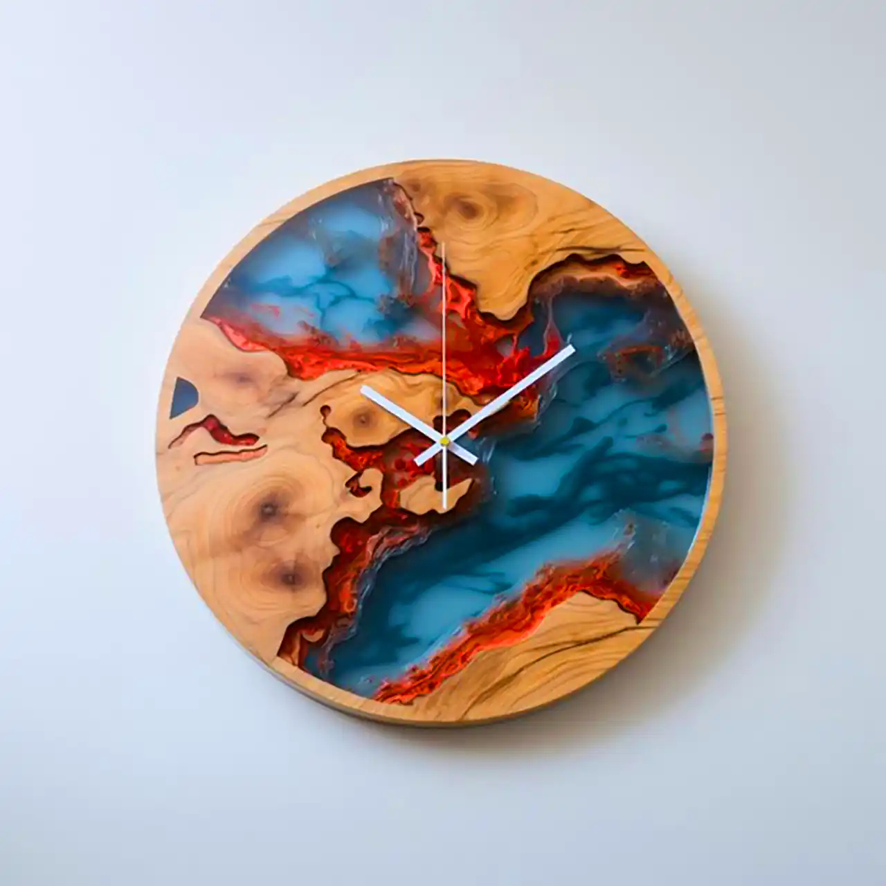 ساعت چوب و اپوکسی