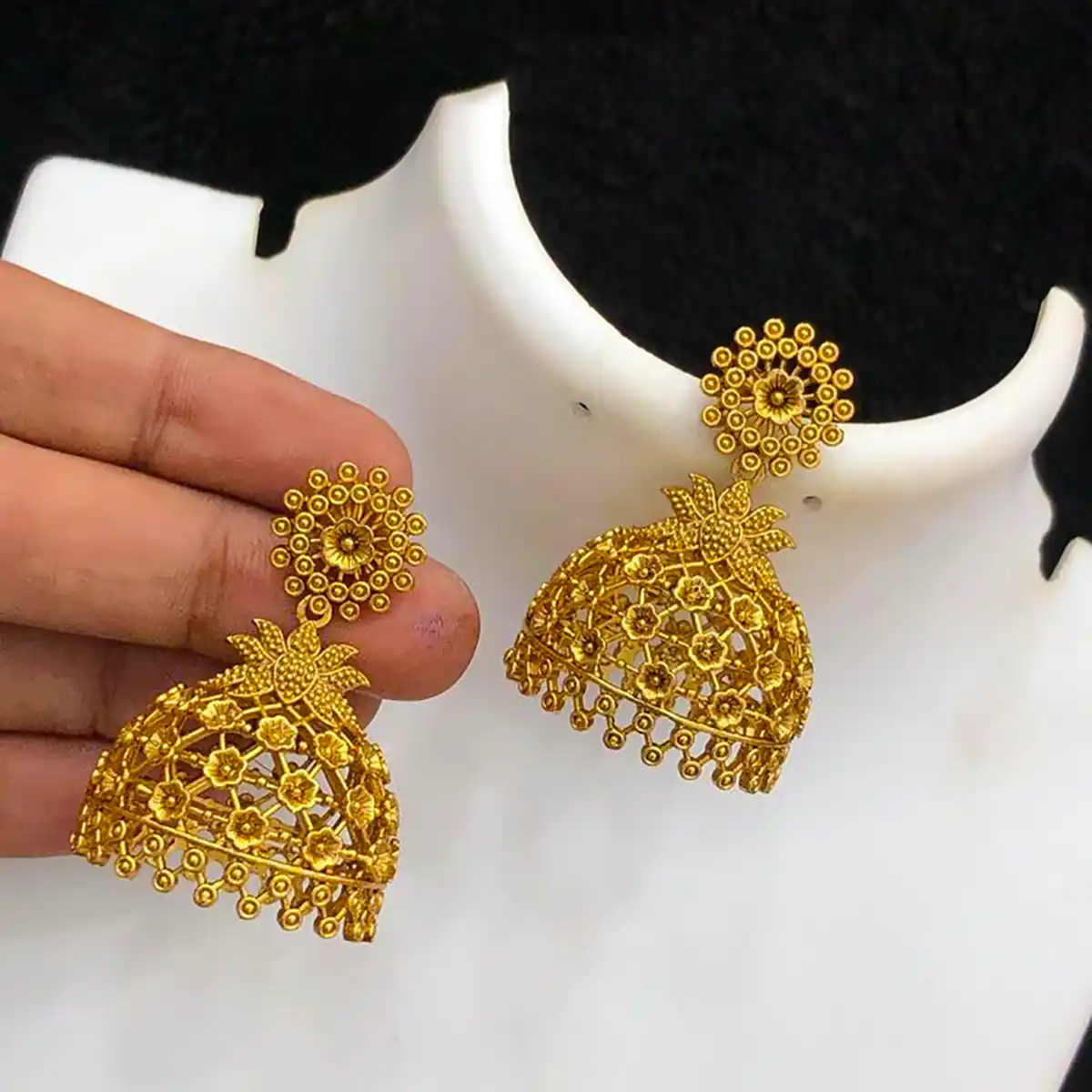 گوشواره طلا سنتی هندی
