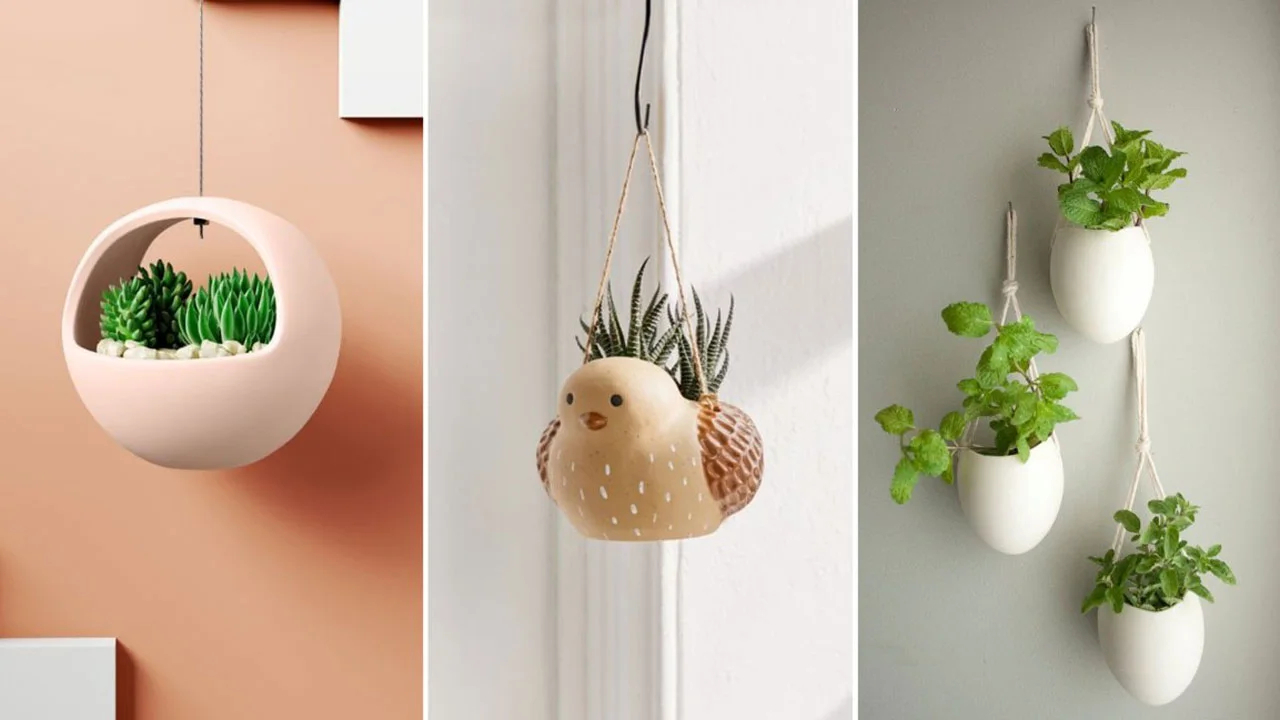 مدل گلدان آویز مینیمال