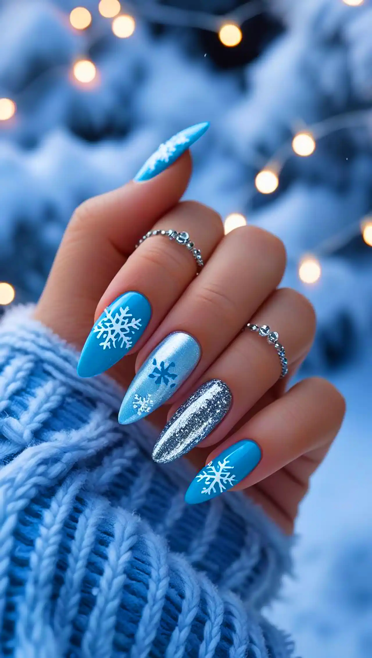 مدل ناخن با طرح زمستونی