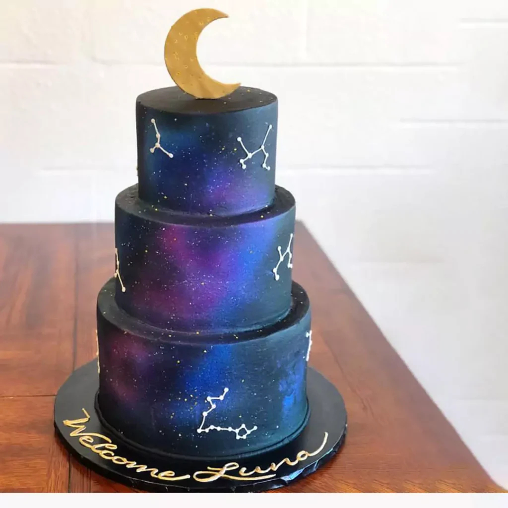 کیک تولد طرح صورت فلکی جدید