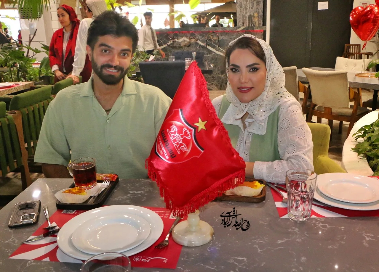 محمد اسدی و مهسا ایرانیان طرفدار پرسپولیس هستند