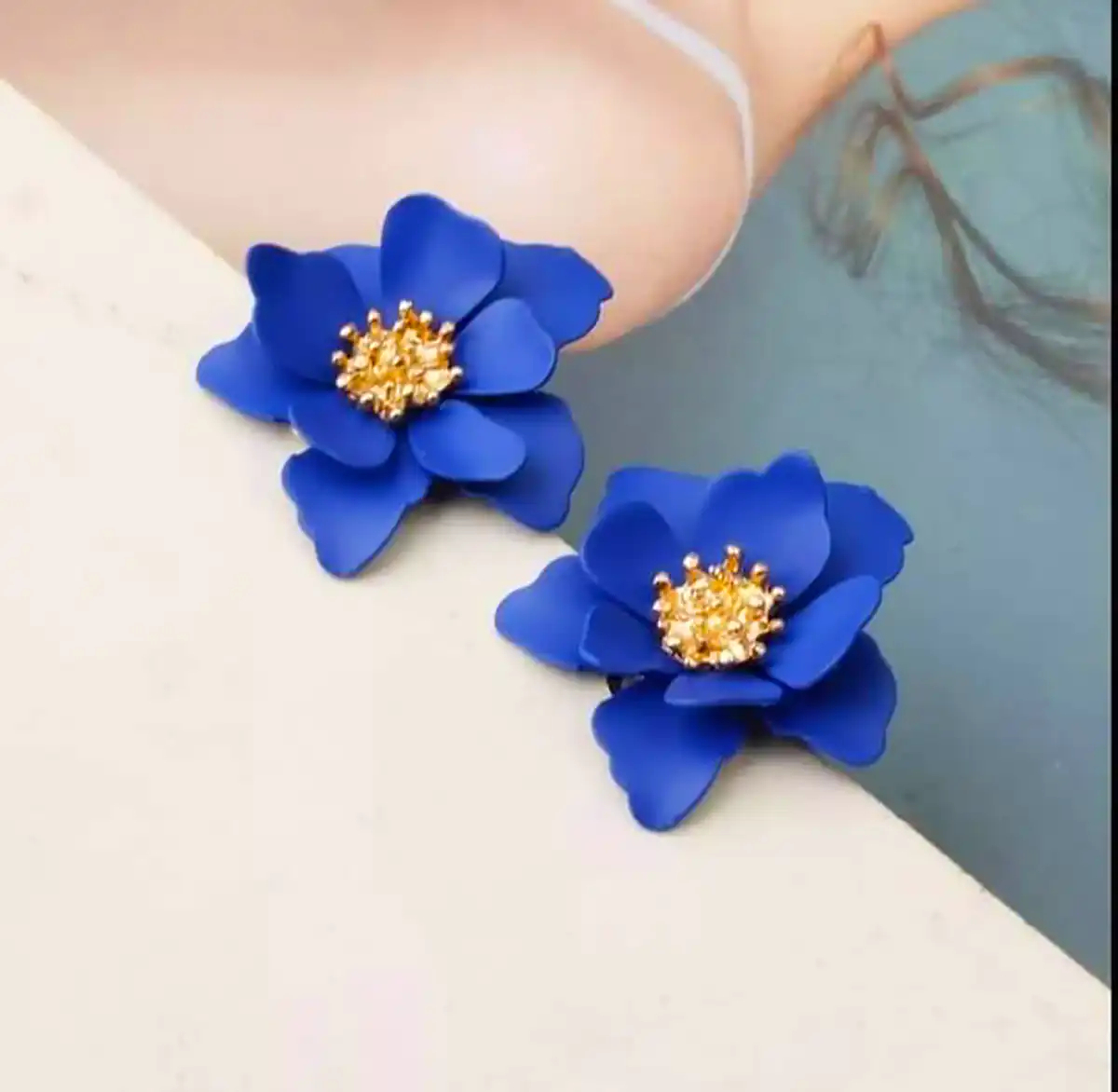 گوشواره رنگی رنگی گلبرگی