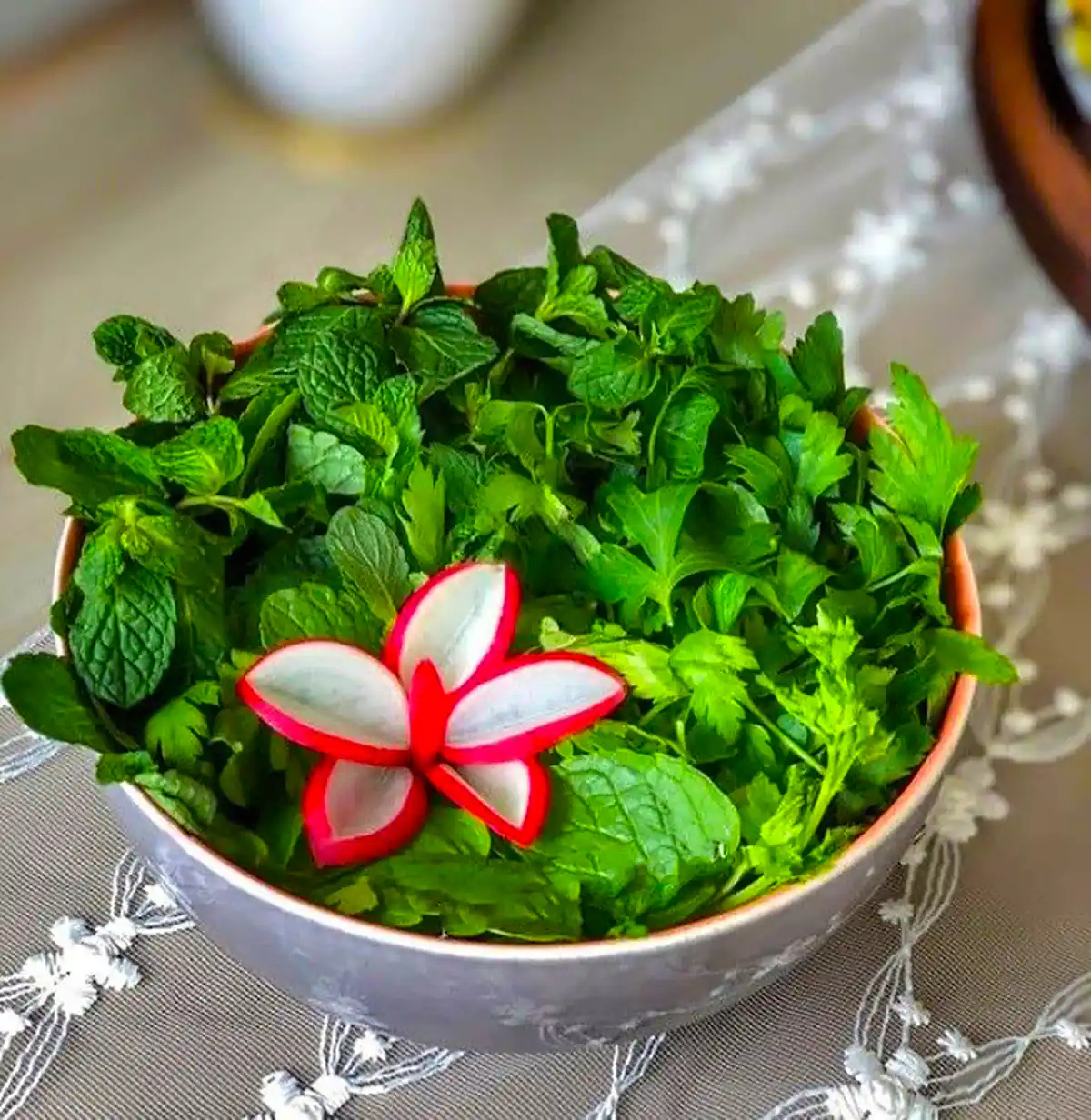 تزیین سبزی خوردن