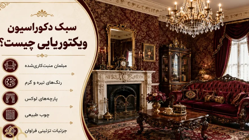 دکوراسیون ویکتوریایی اینفوگرافیک