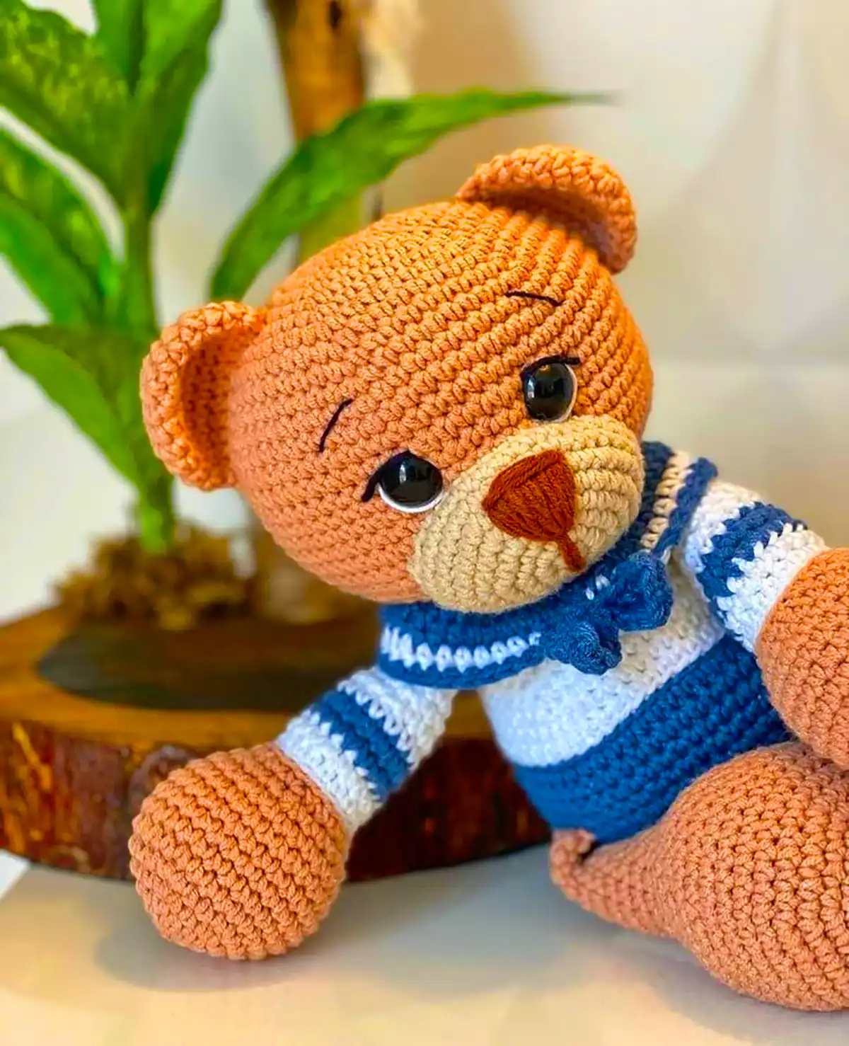 خرس بافتنی عروسکی 