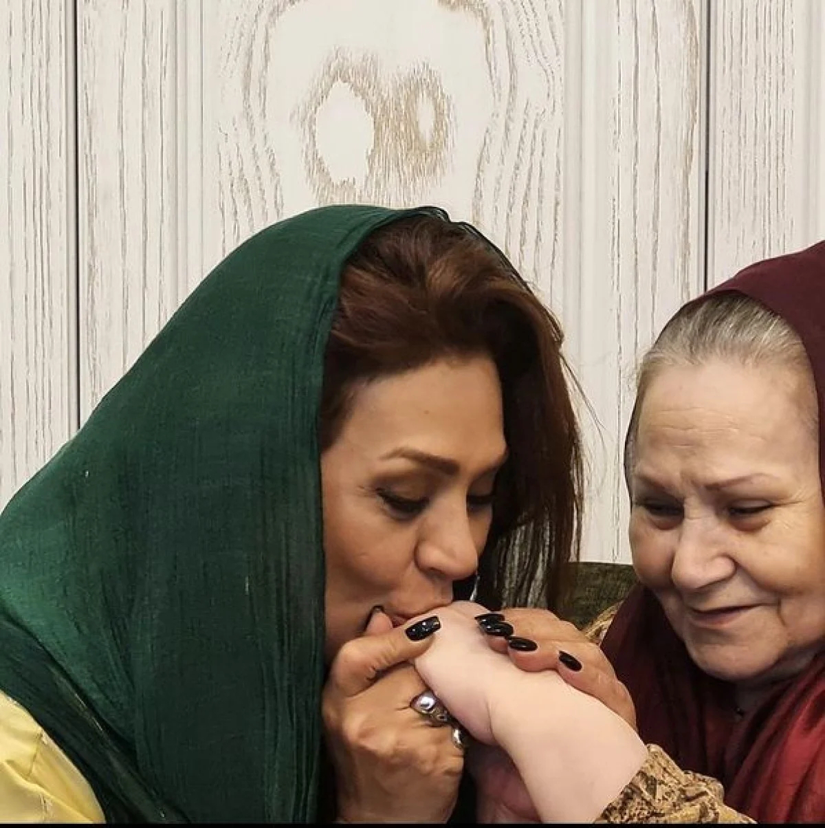 تصویری کمتر دیده شده از جشن تولد ۷۱ سالگی شهناز نامدار در کنار نسرین مقانلو